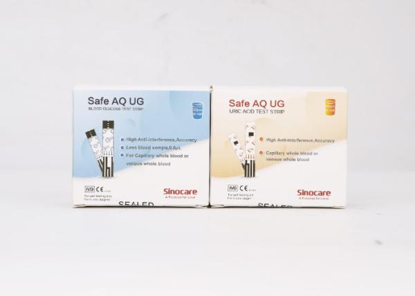 LCD Screen Blood Glucose Home Test Kit , Diabetes Monitor Kit 3 AAA Battery Safe AQ UG uric Acid & blood glucose