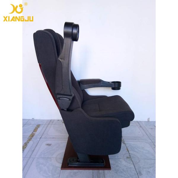 Foldable Armrest Tip Up VIP Cinema Seating With High Cushion PP Shell Economic