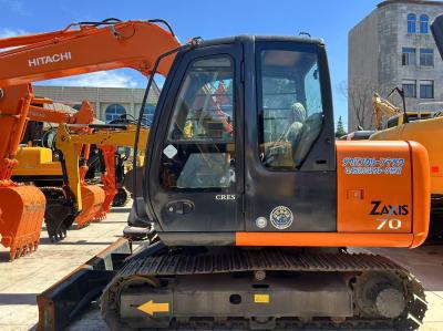 Used HITACHI ZX70 Mini Japanese Excavator 7 Ton Zaxis 70 with Isuzu Engine Crawler Moving Type