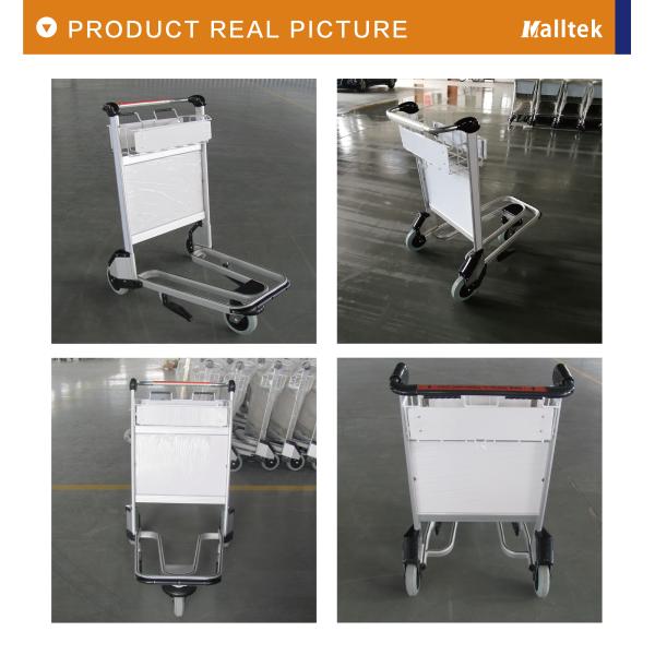 Aluminum Alloy Airport Luggage Trolley For Airport
