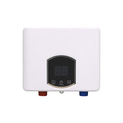 Mini aquecedor de água elétrico instantâneo 5.5kW chuveiro doméstico
