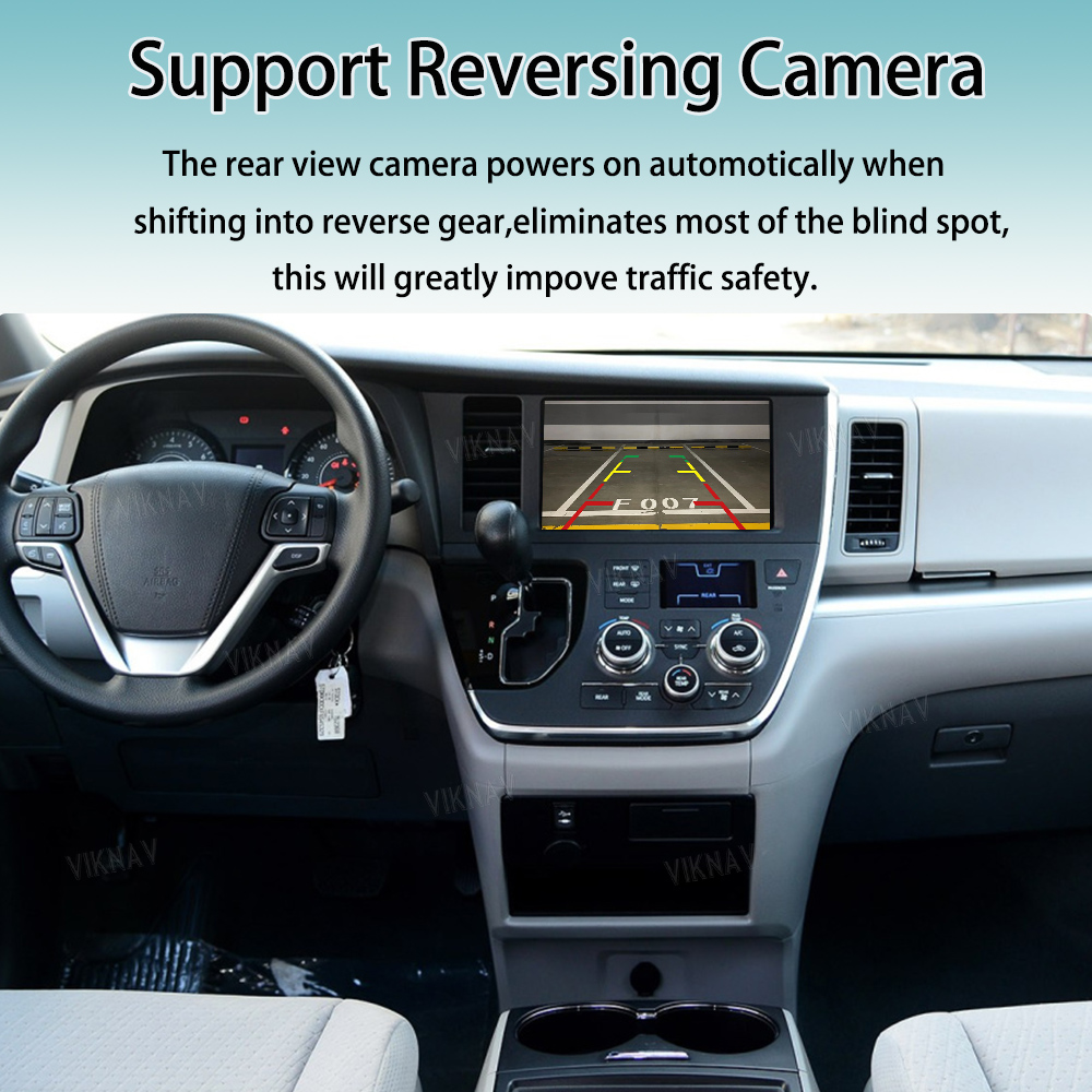 Viknav Linux System Decoder Box Apple Android Wireless Auto CarPlay Для Toyota Sienna 2015-2017 годах