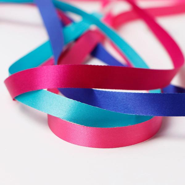 MSD Free Sample Cut Embossed Edge Satin Ribbon for Box Packaging Party Decoration
