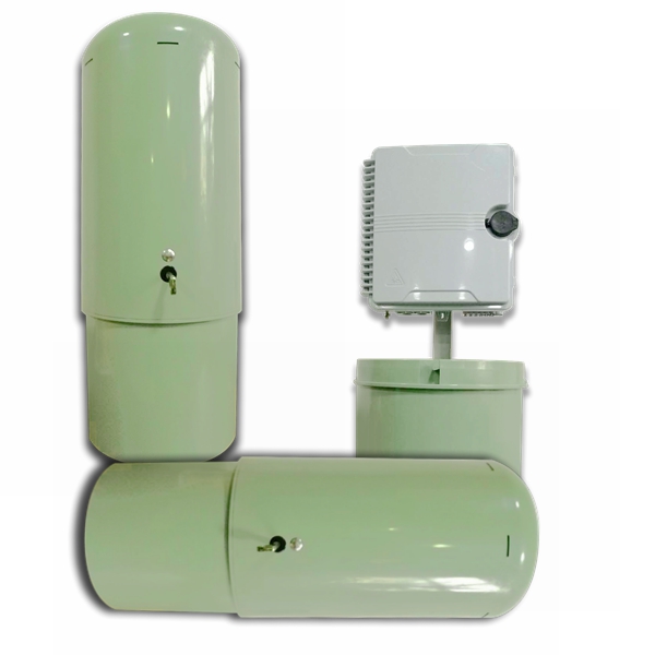 Outdoor Fiber Optic Distribution Point ODP Pedestal with 3- and 24 Ports Max Capacity