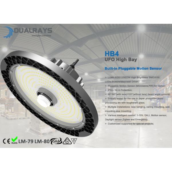 эффективность залива 160LPW UFO датчика движения 150W HB4 Pluggable высокая 5 лет гарантии