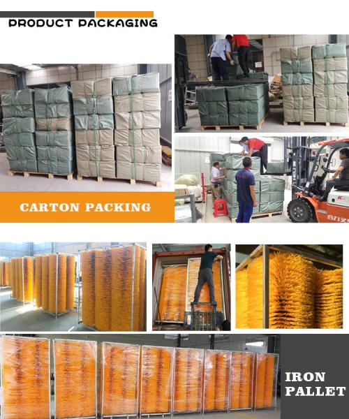 Customized PET Material Wide Side Sweep Brush For Road Cleaning