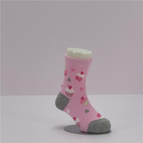 Soft Winter Knitted Combed Cotton Polyester Baby Socks for Infant Girls in Cold Weather
