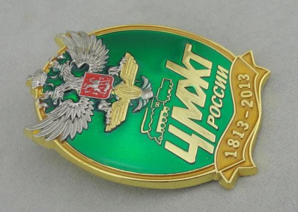 Zinc Alloy / Brass / Copper Ford transparenEnamel Medal, Custom Back Side Curved Medals for Swimming, Football, Marathon