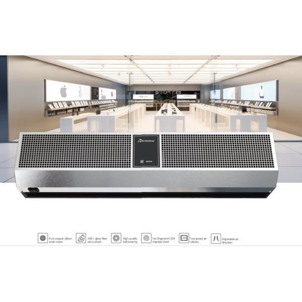 2025 couverture en acier inoxydable facile rideau d'air propre