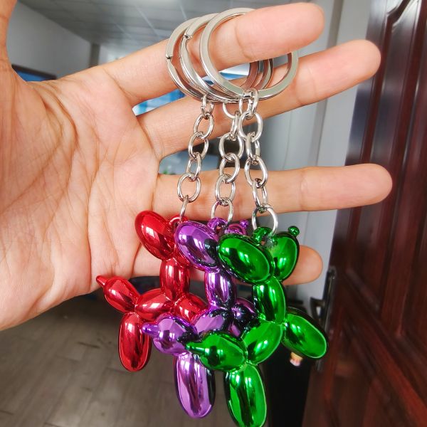 GUGEER Dog Keychain Lovely Puppy Key Ring,Cute Pet Animal Keychain Decor Metal Keyring Portable Gift for Dog Lovers