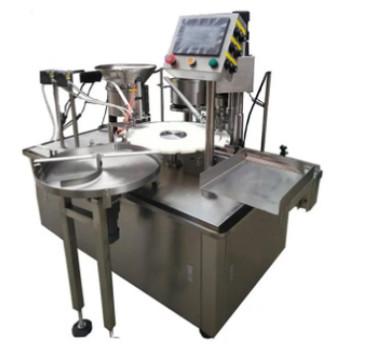 1.2KW Filling Packing Machine , 3000bph Automatic Linear Capping Machine