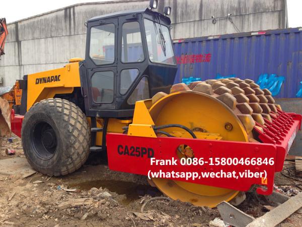 Stable Second Hand Road Roller , Used Road Roller 10700 Kg Operating Mass