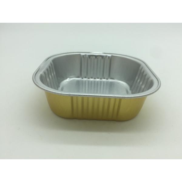 Biodegradable Aluminum Foil Cups Gold Colored Foil Cupcake Liners Bakery Containers