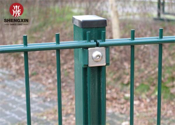 Steel 2400mm Twin Wire Mesh Fence Double Chain Link Fence
