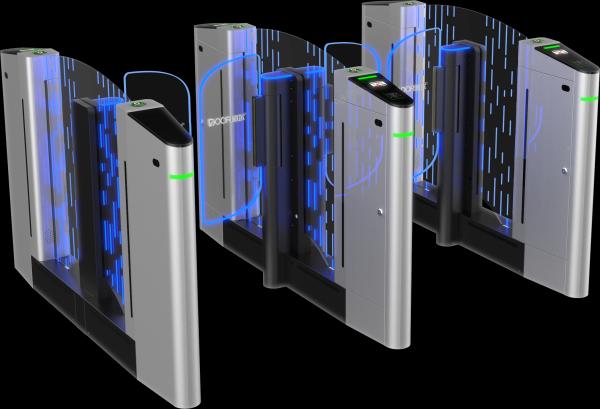 Stainless Steel Speed Gate Turnstile with Face Recognition IC Card