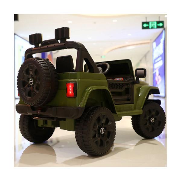 Red 12v 4 Wheel Light Electric 2 Seater Remote Control Rechargeable Toy Car For Kids