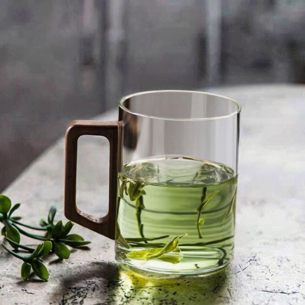 Classic Home Use Hot Water Tea Cup Eco friendly Transparent Reusable Dishwasher Safe
