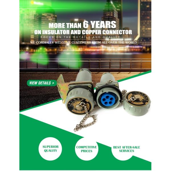 Sell well silver core YT/YZ25A 5wire mobile flight plug and socket