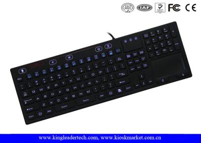 Brilho ajustável das chaves do teclado 106 do portátil do silicone do interruptor de ligar/desligar