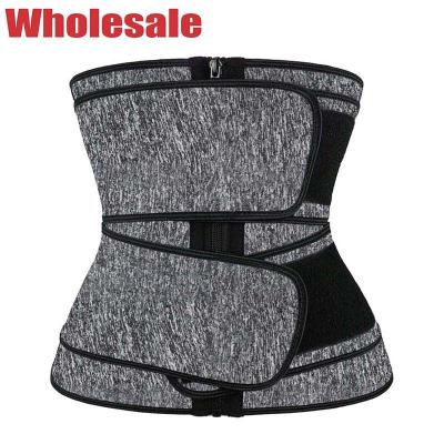 Instrutor cercado dobro With Velcro Straps da cintura da correia da sauna do neopreno