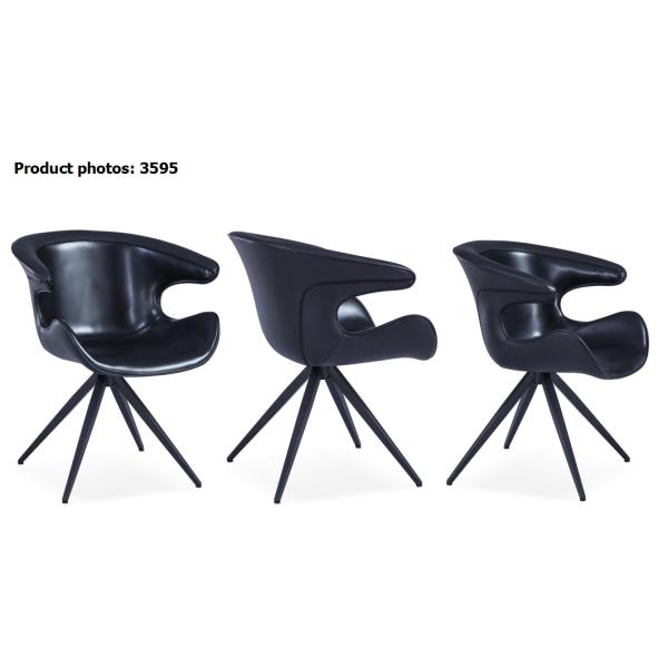 Nordic Light Luxury Swivel Painted Dining Chair