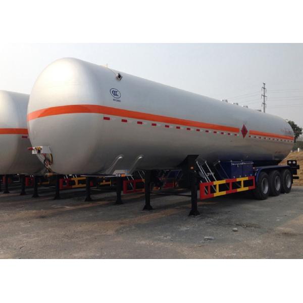 3 Axles 51000L Liquefied Petroleum Gas Lorry Tank Semi Trailer For LPG