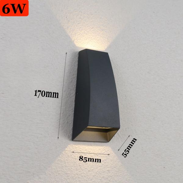 IP55 aluminium product waterproof wall light fixture outdoor balcony outdoor wall light(WH-HR-18)