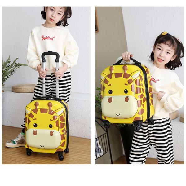 Sturdy Zippered Small Childs Suitcase , Practical Childrens Pull Along Luggage