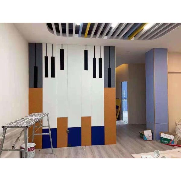 охрана окружающей среды панелей стены звукоизоляционного полиэфирного волокна 9mm акустическая