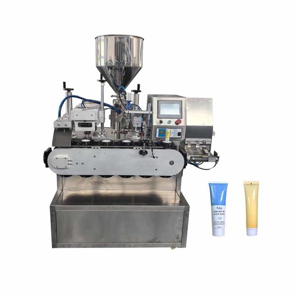 化粧品 クリーム 油膏 プラスチック 柔らかいチューブ ホース フィルラー シーラー 充填 シーリング 機械