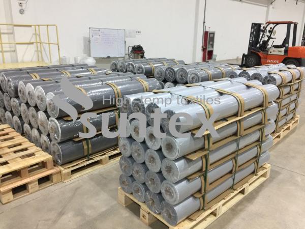 Tela flexível alta da fibra de vidro do silicone usada na isolação térmica para as tampas da isolação térmica