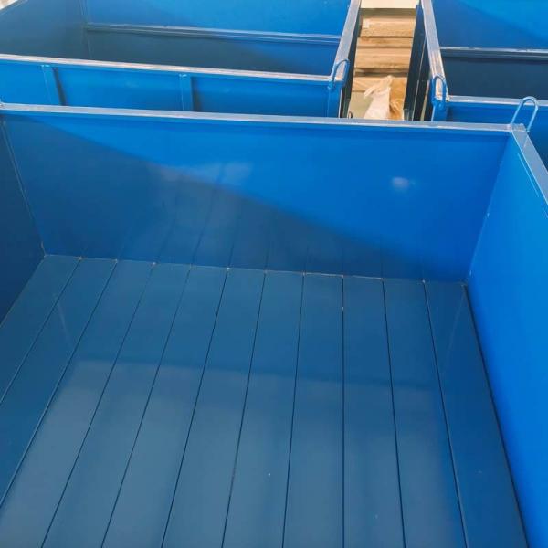 Custom Weight Warehouse Material Metal Pallet Box Space Saving Folding Stackable