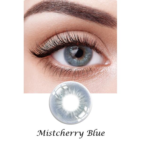 CE0197 Non Prescription Colored Blue Eye Contact Lens 8.5mm 2 Tone 1 Year
