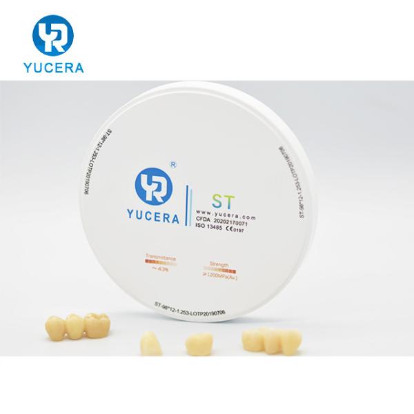 Placa dental pre aglomerada da zircônia de 43% para a solução dental da came do Cad