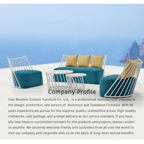 Meubles de jardin en aluminium de design moderne ensemble de canapé de jardin Villa canapé de jardin Meubles de balcon extérieur