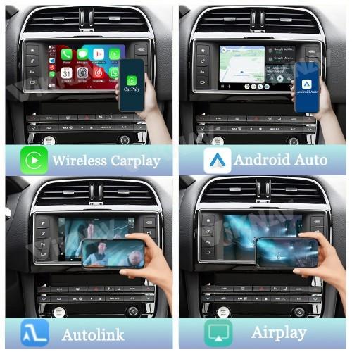 Boîtier d'interface Linux Viknav pour Jaguar XE XEL XF F-PACE 2016-2019 avec CarPlay sans fil