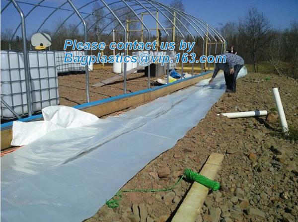 Greenhouse Plastic Sheeting 12x25 ft, 6 mil Clear Film Cover UV-Resistant Polyethylene Greenhouse Film