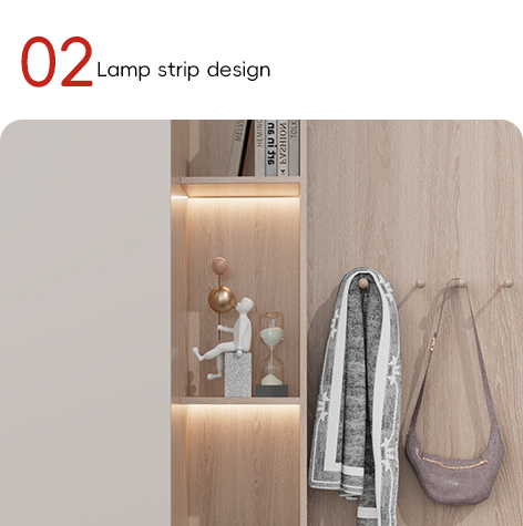 Книжный шкаф для обуви с дизайном лампового ремня