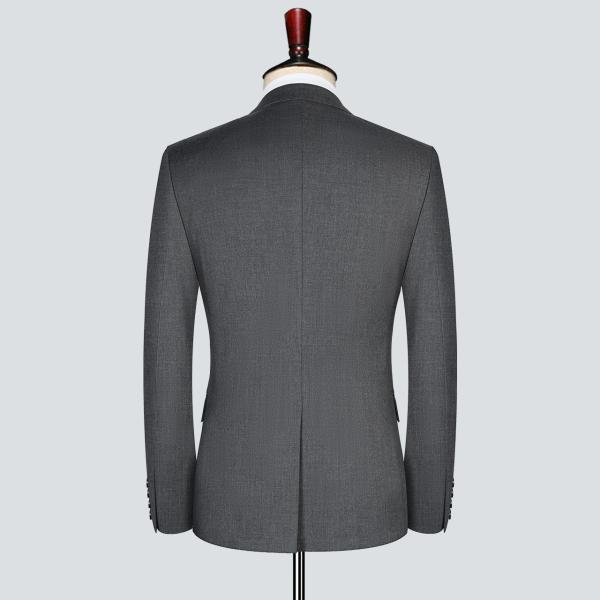 Front Style Flat Two-piece Suits in Navy Blue for Men's Casual and Formal Styles