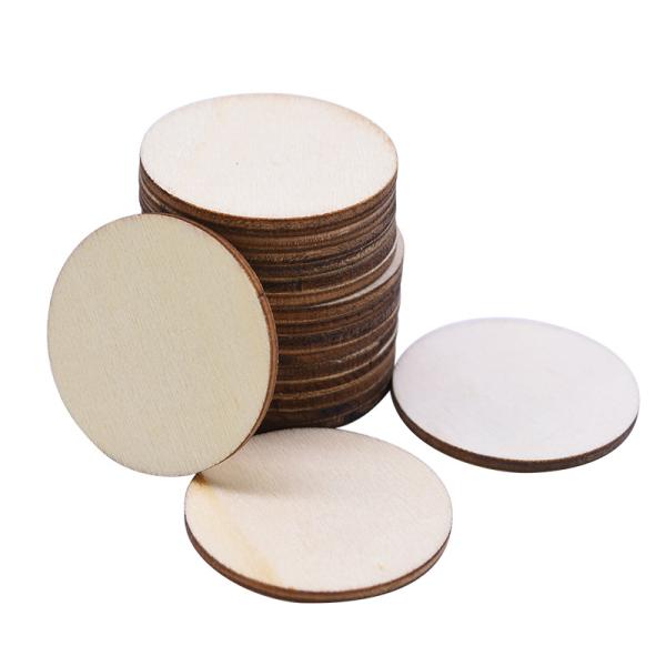 Пустые диски соснового леса ремесел картины 10cm незаконченные деревянные