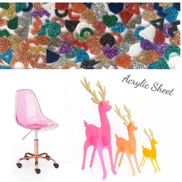 Плексиглас 3mm бросания листов розового ясного яркого блеска акриловый Fot отрезанное в размере