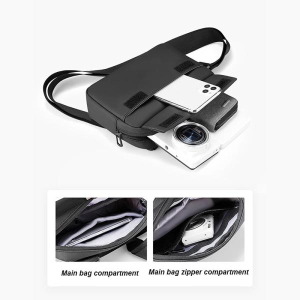 Bolsa de bolsas de pecho de tela de Oxford Crossbody Moda personalizada para hombres