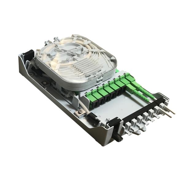 GFS-8ZT-2,fiber distribution box,splitter box,Max Capacity 8 cores,,size 235*126*52mm, Material: PC+ABS,IP 65