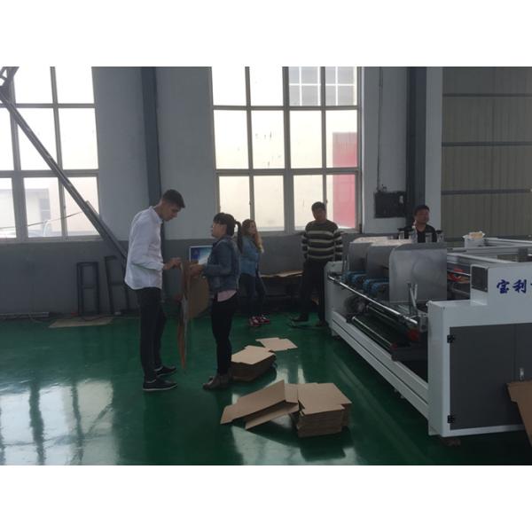 Double Pieces Die Cutting Corrugated Carton Folding And Gluing Machine