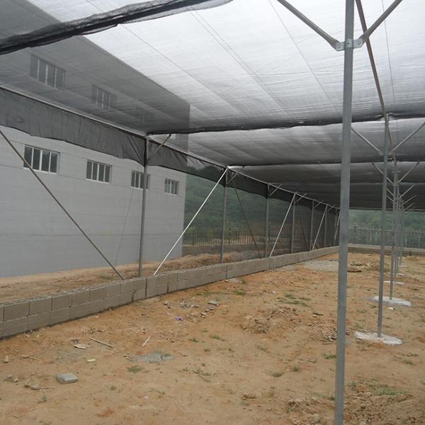 Polyethylene Lightweight Sun Shade Greenhouse Commercial Shade House