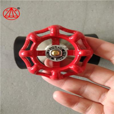 Black Hdpe Water Stop Valve Socket PN16 Fusion Welding For Delivery Water