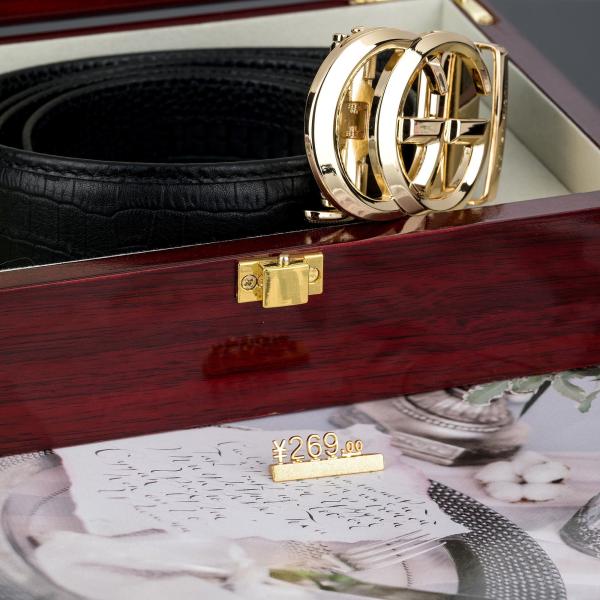 Indicadores de preço de ouro metal personalizável para joias relógios e bens de luxo