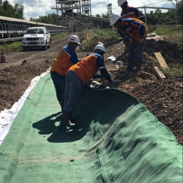 Concrete Mat Cloth GCCM rolls for slope protection and ditch lining