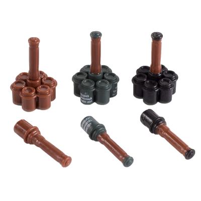 100pcs WW2 military series German Soviet British Soldier bricks rifle grenade weapons Building Blocks