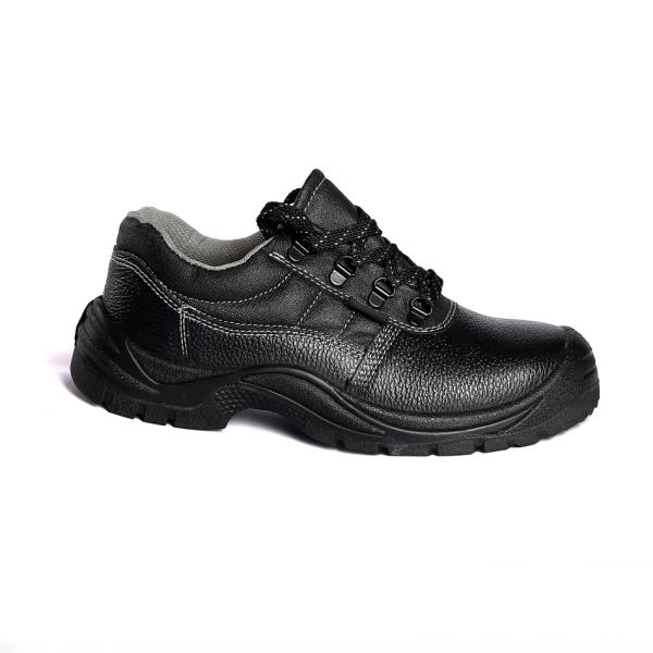 Shengjie Embossed Cow K2 Men's Black Leather Work Boots Cheap Cleats Comfortable EVA Insole PU Safety Shoes